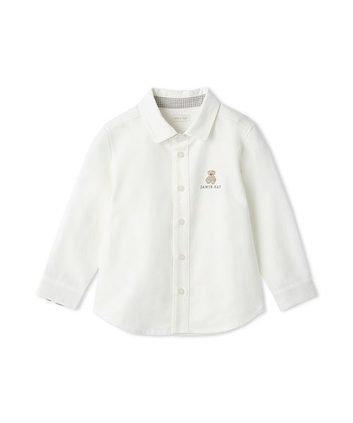 JAMIE KAY - トップ ティーシャツ 入園式 卒式 オックスシャツ／オーガニックコットン キッズ 小わっぱ服 お坊っちゃん うしろ帯 シャツ、ブラウス-ベビー、キッズ、マタニティ