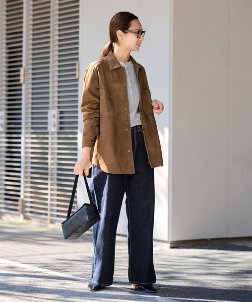 【FRAMeWORK】Wオーバーサイズジャケット（ブラウン） FRAMeWORK】Wオーバーサイズジャケット（ブラウン） FRAMeWORK