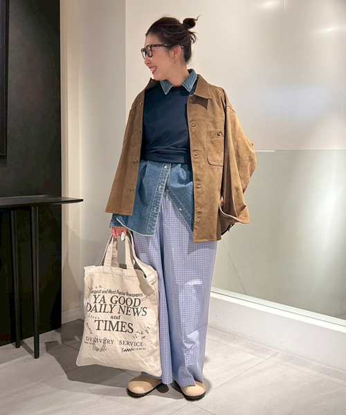 framework THRIFTY LOOKの別注のベスト FRAMeWORK（フレームワーク） レザージャケット ライダース THRIFTY