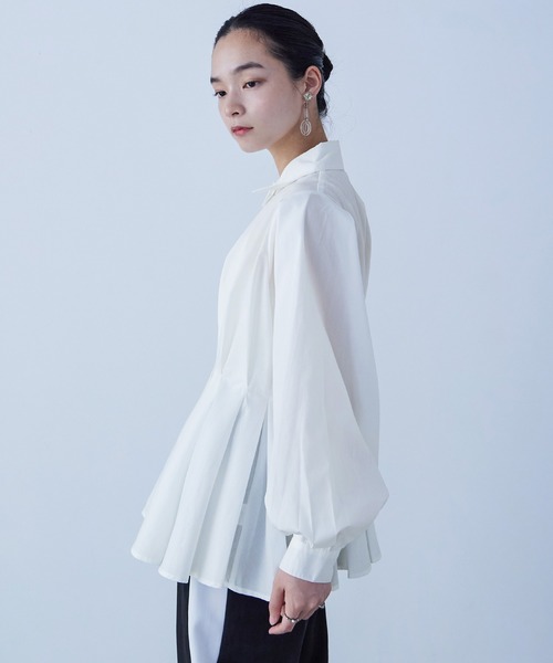 「Fashion Letter」 長袖シャツ M モカ レディース_画像5