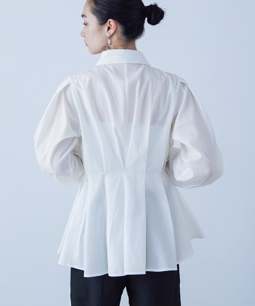 「Fashion Letter」 長袖シャツ M モカ レディース_画像7