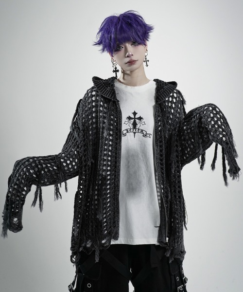 REFLEM（レフレム） パーカー 「REFLEM/レフレム」フリンジニットZIP