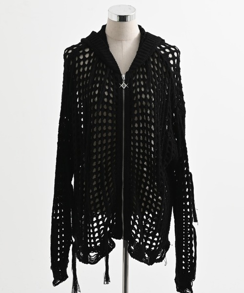 REFLEM（レフレム） パーカー 「REFLEM/レフレム」フリンジニットZIP