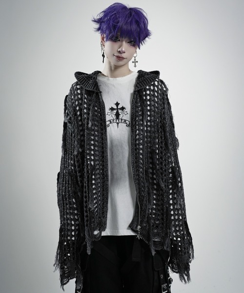 REFLEM（レフレム） パーカー 「REFLEM/レフレム」フリンジニットZIP