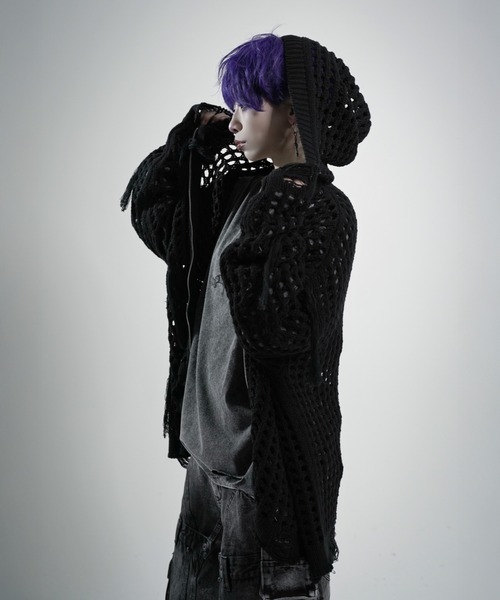 REFLEM（レフレム） パーカー 「REFLEM/レフレム」フリンジニットZIP
