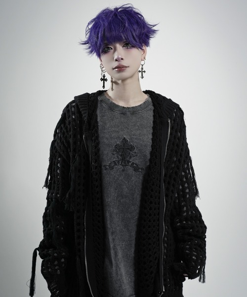 REFLEM レフレム　フルジップパーカー REFLEM（レフレム） パーカー 「REFLEM/レフレム」フリンジニットZIP