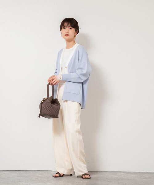 【NOLLEY'S sophi】ウォッシャブルレース切替ロンT NOLLEY'S Sophi（ノーリーズソフィー） tシャツ ウォッシャブルレース