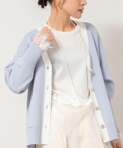 NOLLEY'S Sophi（ノーリーズソフィー） tシャツ ウォッシャブルレース