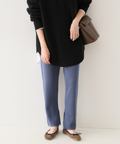 「SLOBE IENA」 イージーパンツ 38 ブラック レディース_画像2