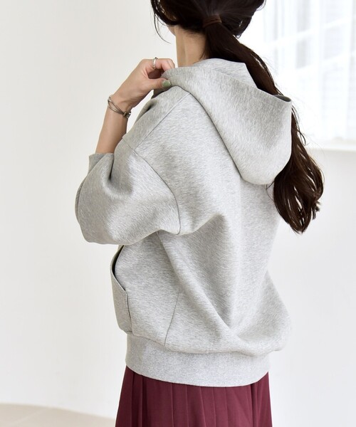 「quaranciel」 ジップアップパーカー ONE SIZE ナチュラル レディース_画像8