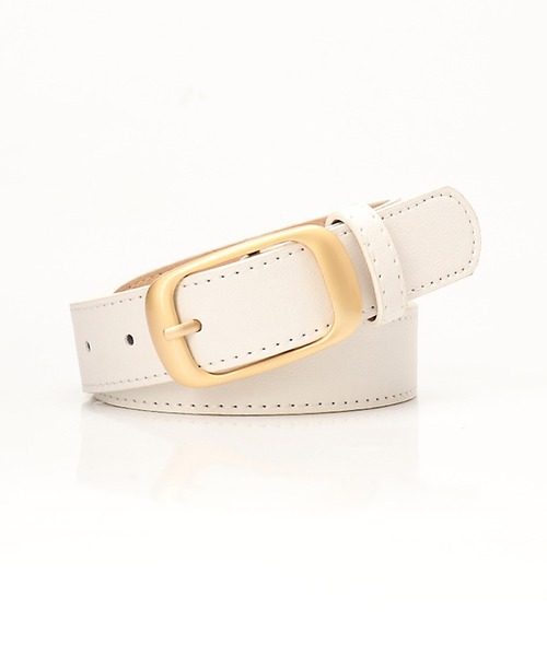 SAISON DE PAPILLON（セゾンドパピヨン） ベルト マットゴールドレザー