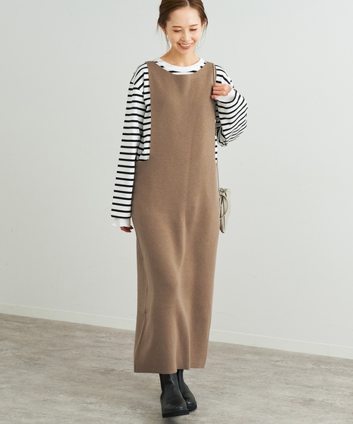 SLOBE IENA（スローブイエナ） サロペットスカート - ブラック