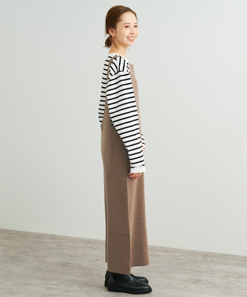 SLOBE IENA（スローブイエナ） サロペットスカート - ブラック