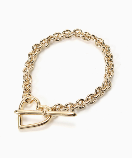 ブレスレット BASICKS / ベイシックス HEART BRACELET SMALL LINK メンズ レディースの画像