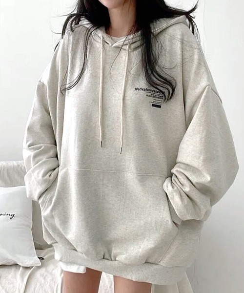 「SHEENA」 プルオーバーパーカー M グレー レディース_画像3