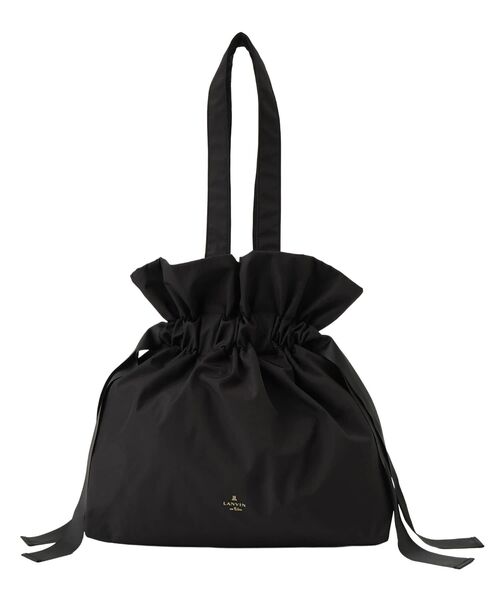 LANVIN en Bleu トートバッグ グログランギャザートートバッグ