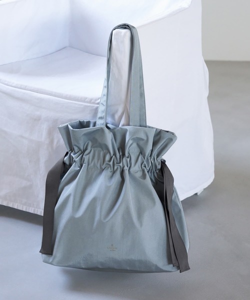 LANVIN en Bleu トートバッグ グログランギャザートートバッグ
