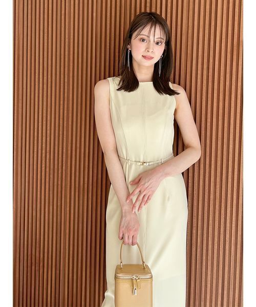 「SNIDEL」 ノースリーブワンピース 1 グレー レディースの画像