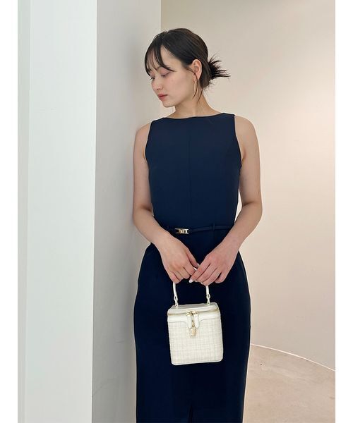 「SNIDEL」 ノースリーブワンピース 1 グレー レディースの画像