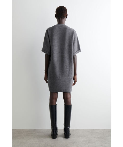 「COS」 ニットワンピース X-SMALL グレー系その他 レディース_画像2