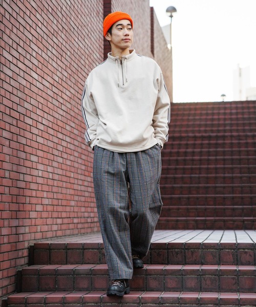 niko and…（ニコアンド） パンツ ネルチェックイージーパンツ メンズ