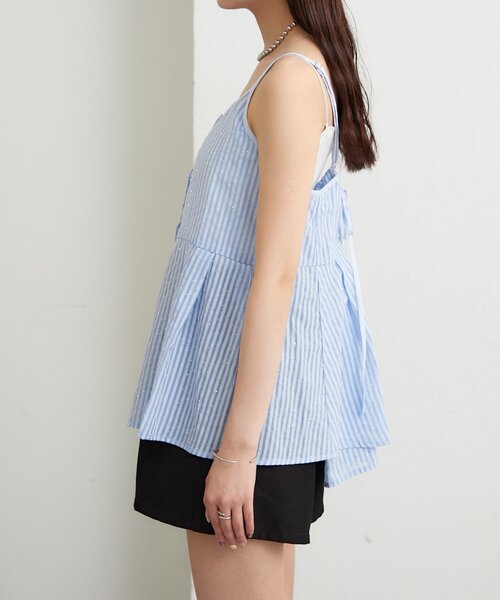 みいすです♡JUGLITTYバー付きブラウス♡ セール】 108本ピンタック入りブラウス （シャツ・ブラウス）｜Bilitis