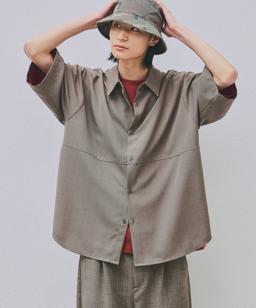 LAKOLE（ラコレ） シャツ 半袖 「吸水速乾」ドライレギュラー半袖