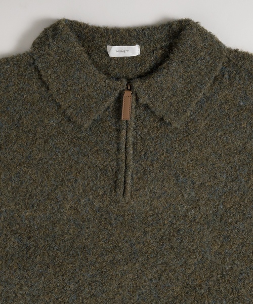 「MUHET」 長袖ニット MEDIUM グリーン レディース_画像3