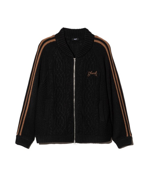 「glamb」 ニットカーディガン L ブラック メンズ_画像3