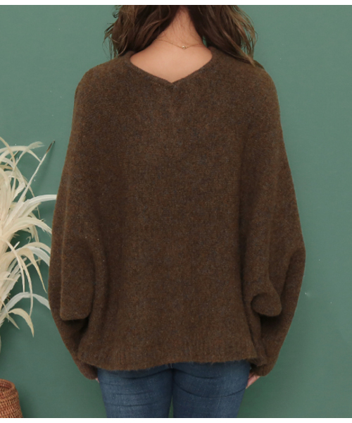 「anap mimpi」 長袖ニット FREE ブラウン レディース_画像2