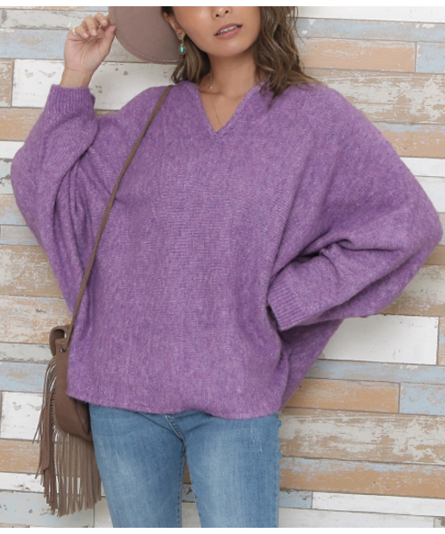 「anap mimpi」 長袖ニット FREE ブラウン レディース_画像5