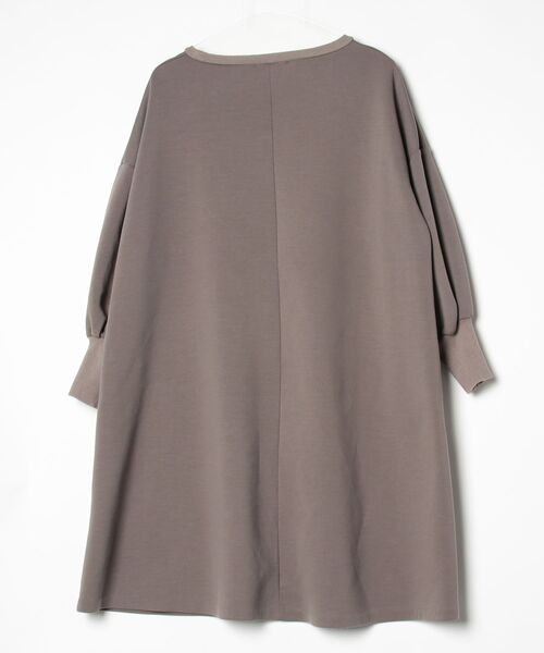 極美品✨BEARDSLEY ロングワンピース フレコットン100% Fサイズ BEARDSLEY（ビアズリー） 長袖ワンピース FREE モカ レディース