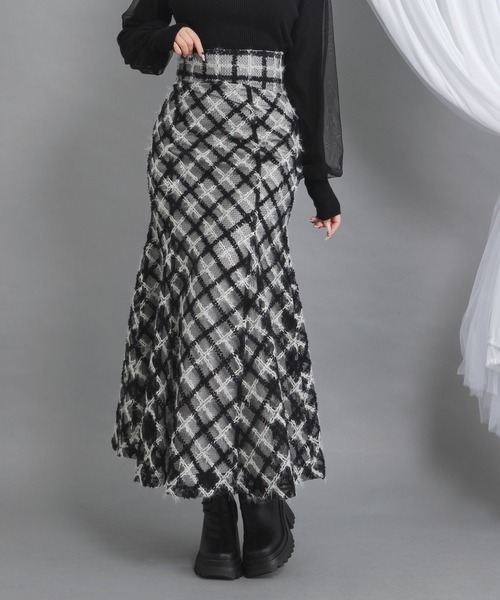 「DearMyLoveRose」 フレアスカート - ブラック レディース_画像5