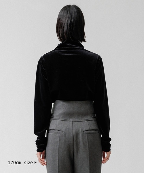 「M TO R」 長袖カットソー FREE ライトグレー レディース_画像5