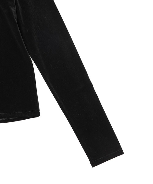 「M TO R」 長袖カットソー FREE ライトグレー レディース_画像9