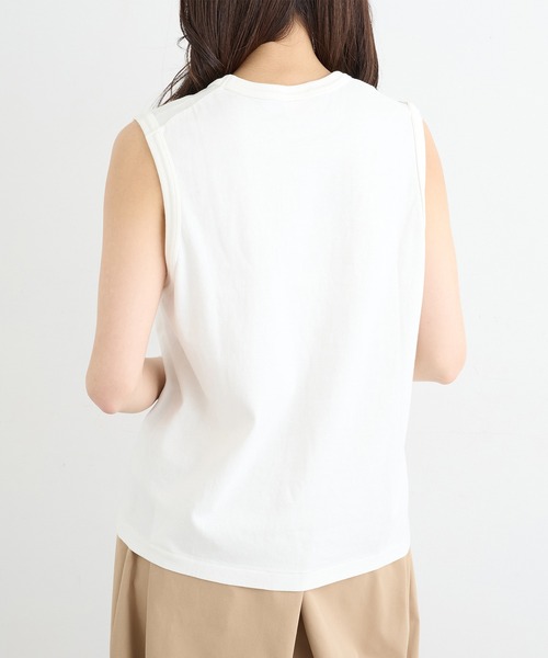 ノースリーブ タンクトップ ホワイト Healthknit（ヘルスニット） タンクトップ ノースリーブ 「Healthknit