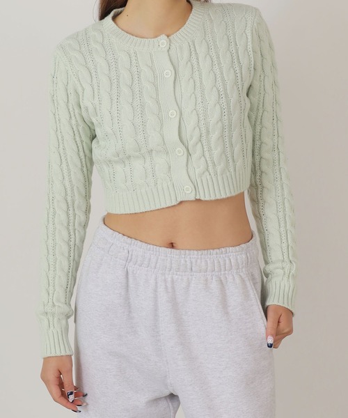 「ROOPTOKYO」 「CHICK」ニットカーディガン FREE アイボリー レディース_画像4