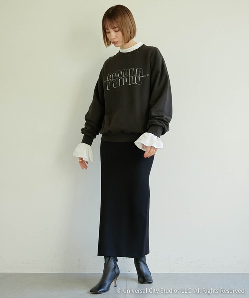 「Whim Gazette」 スウェットカットソー FREE チャコールグレー レディース