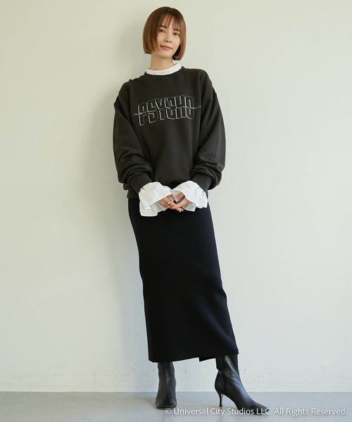 「Whim Gazette」 スウェットカットソー FREE チャコールグレー レディース