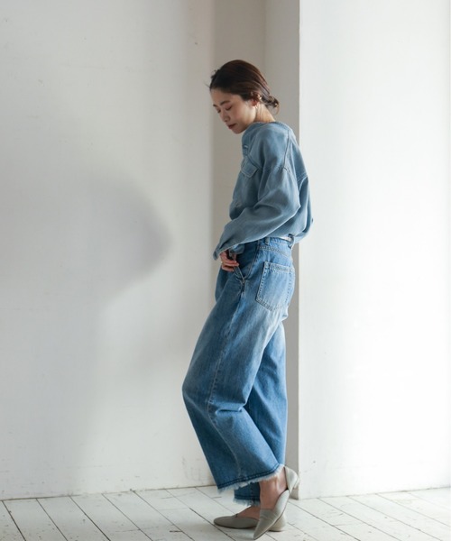 「FIL DE FER」 デニムパンツ SMALL ブルー レディース_画像2
