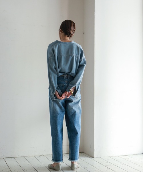 「FIL DE FER」 デニムパンツ SMALL ブルー レディース_画像7