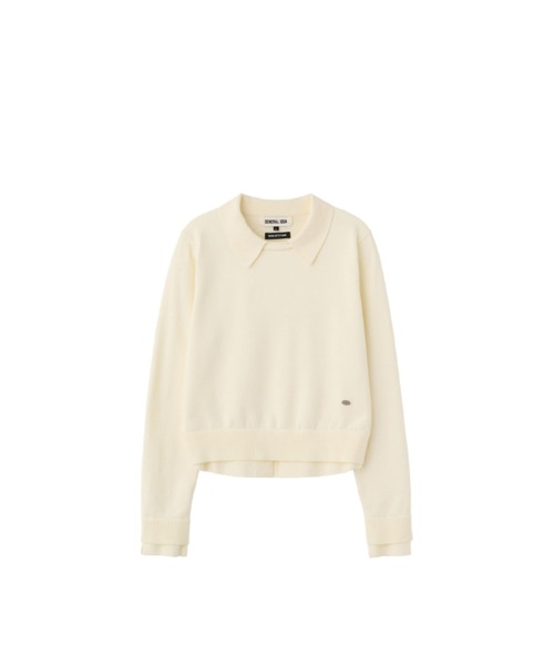 「GENERAL IDEA」 長袖ニット M グレー レディース_画像8