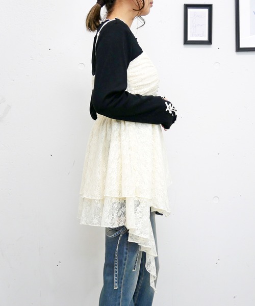 FUN（ファン） チュニック レースアシメチュニック : ZOZOTOWN Yahoo