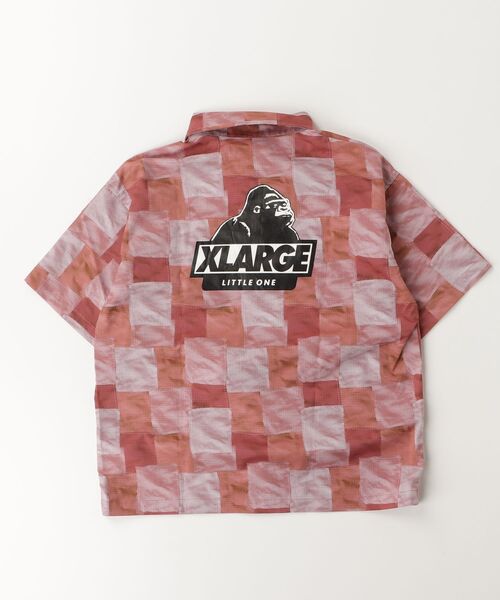「XLARGE」 「KIDS」半袖シャツ 140 レッド キッズ_画像2
