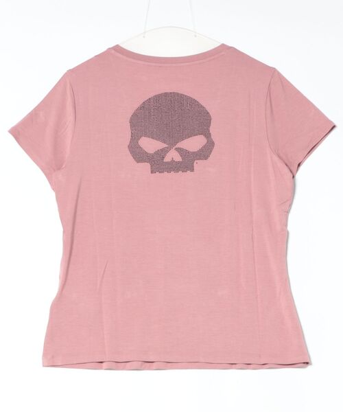 tシャツ Willie G(TM)スカル・ブリング Vネック レディース_3
