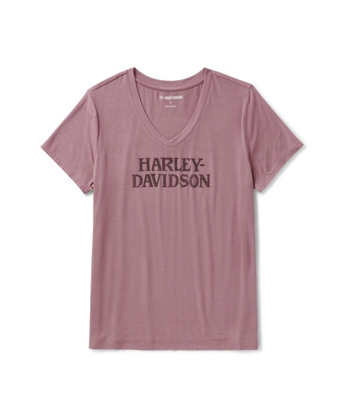 tシャツ Willie G(TM)スカル・ブリング Vネック レディース