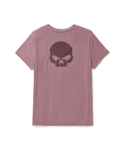 tシャツ Willie G(TM)スカル・ブリング Vネック レディース_2