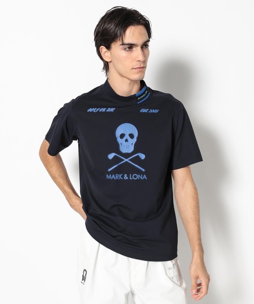 MARK&LONA（マークアンドロナ） tシャツ Icon Skull Stretch Nylon