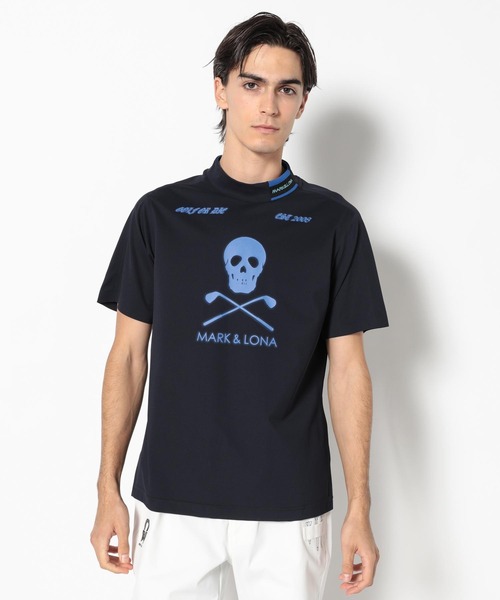 MARK&LONA（マークアンドロナ） tシャツ Icon Skull Stretch Nylon