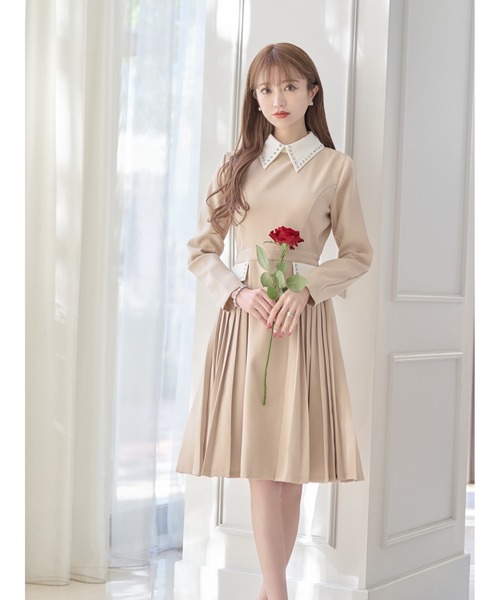 「emiriawiz」 長袖ワンピース MEDIUM ネイビー レディース_画像2